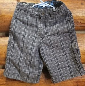 Mickos Boys sz5 Plaid Shorts